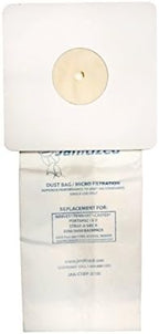 Janitized JAN-CXBP-2(10) Premium Replacement Commercial Vacuum Paper Bag for Nobles Portapac I and II, Tennant Backpack Vacuum Cleaners, OEM# 611780, 900005 and 613325 (Pack of 10) by Janitized