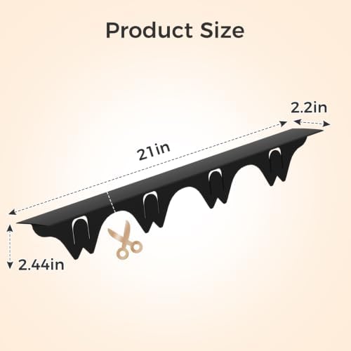 Silicone Stove Gap Covers with Stainless Steel, Oven Gap Filler Seals Gaps Between Stovetop and Counter, Stove Gap Guards Range Trim Kit, Easy to Clean Stove Gap Guard (Black 2 Pack,21") - Image 2