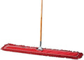 48 Inch Red Commercial Dust Mop & Floor Sweeper – Wood Handle Floor Mop for Tile, Hardwood & Concrete by TidyTools