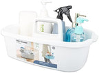 Large Cleaning Supplies Caddy Portable Shower Caddy Basket White by JiatuA