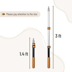 Bates- Telescopic Extension Pole, 3 Ft, Aluminum Alloy, Sturdy Multi-Purpose Extension Pole with Flip-Lock Design for Painting, Dusting and Cleaning - Image 2