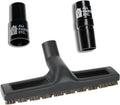 Vacuum Floor Brush Attachment, 12 Inch Brush for 1.25” Vacuum Accessories with Two Adapters for 1 3/8” & 1.5" Compatibility with Shop Vac, Shark, Miele, Bissell, Nutone, & Central Vacs by ALLPARTSETC
