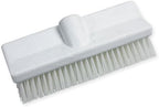 SPARTA 40423EC02 Plastic Floor Scrub Brush, Wall Brush, Equipment Brush with Nonabsorbent Bristles for Industrial Kitchens, Hospitals, Commercial Cleaning, 10 Inches, White, (Pack of 2) by SPARTA