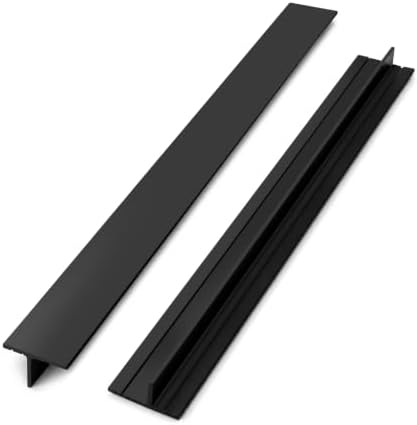 Silicone Stove Gap Covers 25 Inch Foldable oven side gap filler 2pcs Black by Mofason