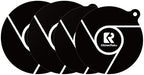 4PCS Induction Cooktop Mat Set, Silicone Fiberglass Magnetic Stove Scratch Protector, Non-Slip Pads Prevent Pot Sliding for Safe Cooking (Black, 2×Dia.7.87" + 2×Dia.9.45") by KitchenRaku