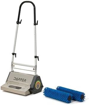 18" Counter-Rotating Brush (CRB) Commercial Carpet & Hard Floor Cleaning Machine – 450 RPM, Quiet 53 dBA, Heavy-Duty 53 lb Scrubber – Ideal for Gyms, Retail & Mid-Size Facilities by DapperSupply