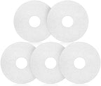 Teenyyou 5 Pcs 12" Cleaning Orbiter Pads Commercial Floor Buffer Pads Hardwood Floor Maintenance Scrubber Polisher Cleaning and Stripping for Orbiter Machine (White) by Teenyyou