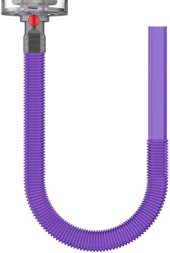 Sealegend Dryer Lint Vacuum Attachment Hose Compatible with Dyson V15 V12 V11 V10 V8 V7 Gen5 Cordless Vacuum Cleaner, Flexible Dryer Vent Cleaner Kit Lint Removal Tool Purple by Sealegend