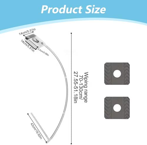 Outside Window Cleaner: U-Shaped Telescopic Safe Double Sided Window Cleaner, 2 in 1 Sponge Squeegee Equipment for High Floor Mirrors Doors - Image 2
