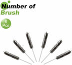 HARFINGTON 6pcs Wire Bore Brush Set 8 Inch Length 7/8 Inch Shank Stainless Steel Bristles Cleaning Brush for Clean Car Part Tube Kitchen Garage - Image 3