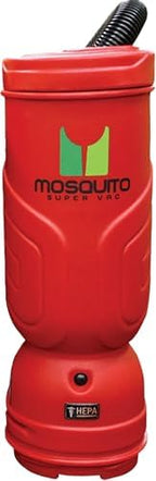 Mosquito-America Super Vac Backpack Vacuum with HEPA Filtration (Model 10-1011-RD) - 10-Quart Capacity/Red/Smooth Glide Tool Kit Included. Great for Commercial or Residential Applications! by MosquitoSuperVac