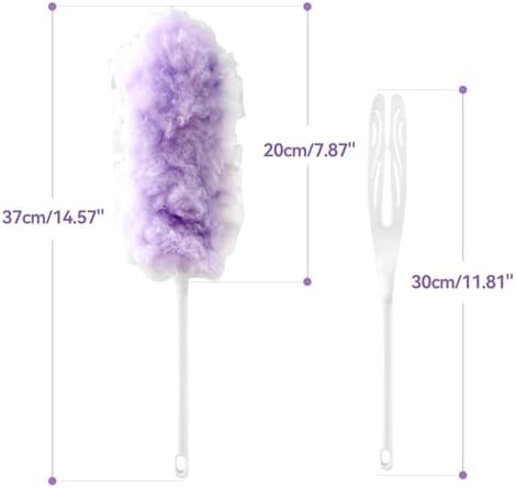 Microfiber Duster Kit, Short Handle with 30 Disposable Refills - Image 2