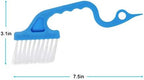 2pcs Hand-held Groove Gap Cleaning Tools Door Window Track Kitchen Cleaning Brushes (Sky Blue) - Image 5