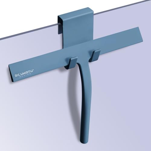 Large Shower Squeegee for Glass Doors, Richmirth 11 Inch Squiggy for Shower Glass Bathroom Squeegee Mop Wiper Cleaner Tool for Tile Wall, Car Glass, Window - Green by RICHMIRTH