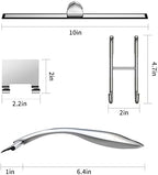 Shower Squeegee and Window Squeegee, Stainless Steel, 100% Streak-Free, Cleaner for Bathroom Showers Glass Doors, Home Mirrors, Car Windows Wiper, Adhesive Holder, Shower Door Hook, 10 Inch, Silver - Image 2