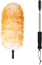 Extendable Cleaning Duster,66.9Inch Telescoping Feather Dusters with Stainless Steel Extension Pole for Cleaning High Ceiling Fan, High Ceilings,Furniture by FeelFunFeather