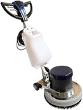 18'' Commercial Industrial Floor Scrubber Buffer Heavy Duty Marble Floor Polisher Machine 154RPM, with Carpet Brush, Floor Brush & Water Tank for Cleaning Waxing Polishing,12M Cord 110V by EQCOTWEA