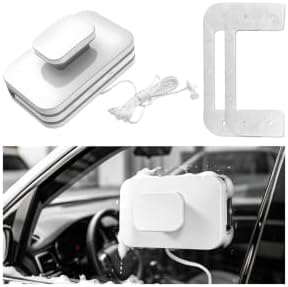 Magnetic Double-Sided Windshield Cleaner with Anti-Fall Rope by Guilcam