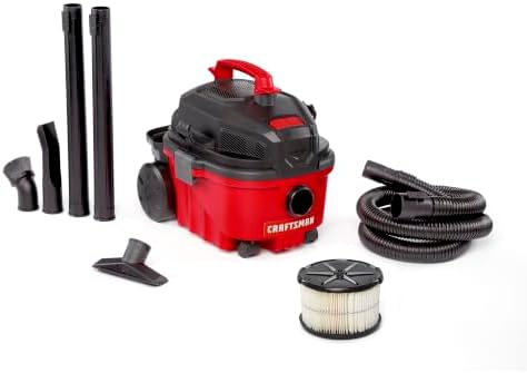 CRAFTSMAN CMXEVBE17040 4 Gallon 5.0 Peak HP Wet Dry Shop Vacuum by CRAFTSMAN