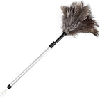 Extendable Ostrich Feather Duster 26-49 Inch, Natural Cleaning Duster with Aluminum Extension Pole Reusable for High Ceilings, Fans, Blinds, Furniture, Interior & Roof Dusting by Greenfeather
