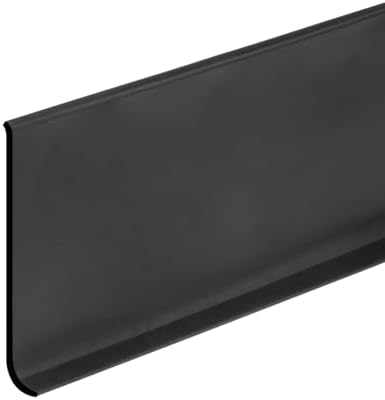 HARFINGTON 20ft x 4" Baseboard Trim Peel and Stick Wall Flexible Molding Trims, Self Adhesive PVC Cove Base Baseboards for Walls Corner, Black by HARFINGTON