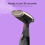 Conair Handheld Steamer for Clothes & Upholstery, 3 Attachments, Black - Image 3