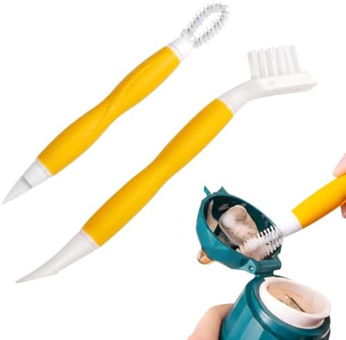 Grout Cleaning Brush Set 2 Pack Crevice Detail Cleaner Brush Multi-Purpose Scrub for Cleaning Bottle Cup Lid, Dish, Tile, Sink, Drain, Shower Room, Window Groove, Door Track, Floors by Jipaziy