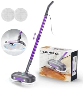 Scrubbing Steam Mop with Rotating Pads for Floor Cleaning,Steam Cleaner F6 by Talooz