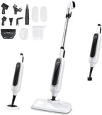 12-in-1 Steam Mop, Detachable Handheld Steam Cleaner for Home, 23FT Cord by RvwsxSprinklerTimer