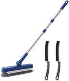 BOOMJOY Grout Brush with Long Handle, Grout Cleaner Brush for Tile Floors, Stiff Bristles for Crevice, Tile Line, Shower, Kitchen, Bathroom - Image 4