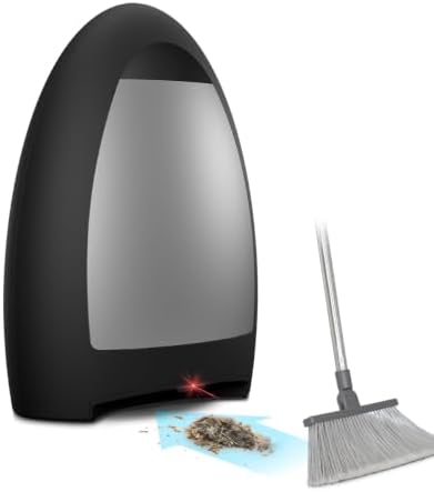 EyeVac Home Touchless Vacuum Automatic Dustpan - Great for Sweeping Pet Hair Food Dirt Kitchen - Ultra Fast & Powerful, No More Bending Down, Bagless, Corded, Automatic Sensor, 1000 Watt (Matte Black) by EYE-VAC