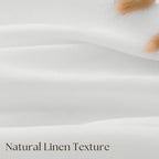 French Small Door Window Curtains 2 Panels Ivory 25 x 40 Inches Long - Image 7