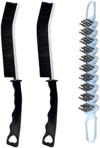 Crevice Cleaning Brush Set Grout Scrub Cleaning Tools 3 Pcs Black/Blue by TheHouseofCoshonwol