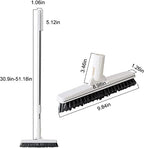 Grout Brush Scrubber with 51.2" Long Extendable Telescopic Handle Cleaning Brush with V-Shaped Bristles Built Scrub Brush Perfect for Bathroom,Kitchen,Tub,Tile,Hard-to-Reach Corners - Image 5