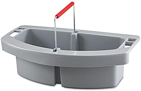 Rubbermaid Commercial BRUTE Maid Caddy compatible with BRUTE 44 GAL Containers, Gray, for Cleaning Tool Storage for Wipes/Spray Bottles/Brushes/Dustpans/Scrubbers/Gloves - Image 2