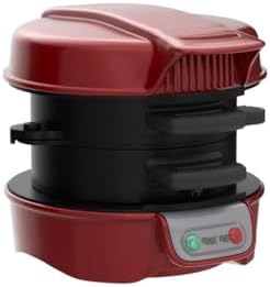 Hamilton Beach Breakfast Sandwich Maker with Egg Cooker Ring, Customize Ingredients, Perfect for English Muffins, Croissants, Mini Waffles, Perfect White Elephant Gifts, Red (25476) - Image 4