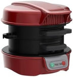 Hamilton Beach Breakfast Sandwich Maker with Egg Cooker Ring, Customize Ingredients, Perfect for English Muffins, Croissants, Mini Waffles, Perfect White Elephant Gifts, Red (25476) - Image 4