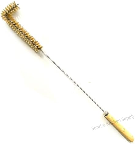 SUNRISE Fryer Brush with Long Handle (Brass, L Brush) by Unknown