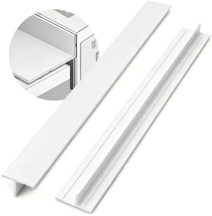 Stove Gap Covers 25 Inch Foldable Side Silicone Gap Filler 2 Pack White by Mofason