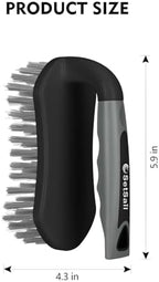 SetSail Scrub Brush, Stiff Bristle Cleaning Scrubber, 2 Pack(Black Grey) - Image 2