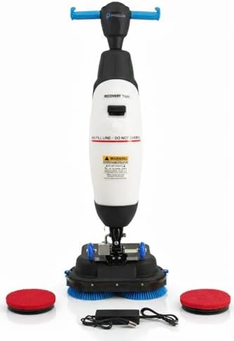 Prolux PLCC430BN Cordless Commercial Micro Dual Brush Floor Cleaner, Scrubber and Buffer by Prolux