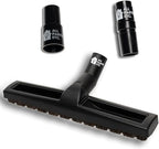 14” Vacuum Floor Brush Attachment for 1.25” Hoses – Includes 1 3/8” & 1.5” Adapters – Universal Fit for Shop Vac, Shark, Miele, Bissell, Hoover, Eureka, Dirt Devil & More by ALLPARTSETC