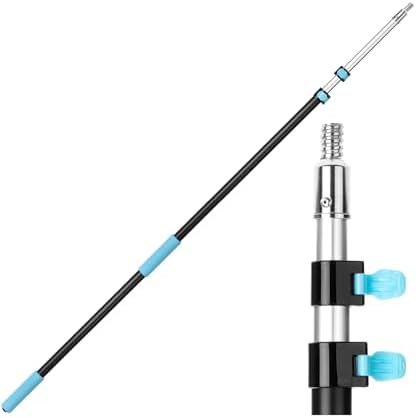 Bates- Telescopic Extension Pole, 12 Ft, Aluminum Alloy, Sturdy Multi-Purpose Extension Pole with Flip-Lock Design for Painting, Dusting and Cleaning by BatesChoice