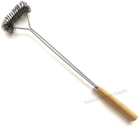 SUNRISE Fryer Brush with Long Handle (Stainless Steel, Single Brush) - Image 2