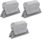 Runsgo Window Track Cleaner, Handheld Cleaning Brush Set, for Window Slides Grooves, Tile Grout Lines, Shutter Slats, Car Ac Vents & Narrow Gaps (Gray 3pcs) by Runsgo