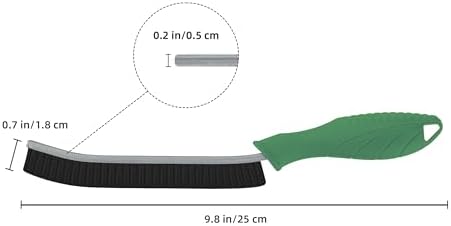 FOOGWEE Hard Bristle Crevice Cleaning Brush - Cleaning Supplies - Grout Cleaning Brushes for Household Use - Crevice Cleaning Tool for Bathroom, Home and Kitchen (3, Green) - Image 7