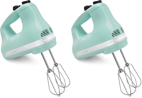 KitchenAid 5 Ultra Power Speed Hand Mixer - KHM512,Ice Blue,(Pack of 2) by Unknown