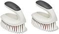OXO Good Grips All-Purpose Scrub Brush – 2-Pack, Crevice Cleaning, Bathroom Cleaning, Scrub Brush with Handle, Brushes to Scrub Your Kitchen or bathrooms by OXO