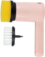 AYNEFY Rechargeable Electric Spin Brush 3 Gears Cordless Cleaning Tool with Extended Long Handle for Oven Grout Shower Tile, 800mAh 360 Rotation (Pink 800mah) - Image 5