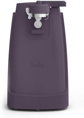 bella Electric Can Opener, Automatic One-Touch, Plum by bella